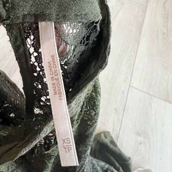 Free People Dusty green  Taupe Tank Dress Tunic size XS. - Picture 7 of 8